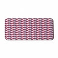 thumbnail image 1 of Fruits Computer Mouse Pad, Fruit Artwork Pattern with Brushstrokes Continuing Organic Elements, Rectangle Non-Slip Rubber Mousepad X-Large, 35" x 15", Magenta Purple and White, by Ambesonne, 1 of 2