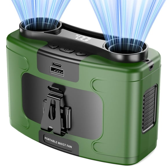 Ventilador de Cintura Portátil AddAcc Batería 20000mAh 10 Velocidades