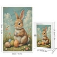 thumbnail image 2 of Wooden Bunny With Egg Puzzle – 1000 Piece Jigsaw Puzzle for Adults – Easter-Themed Rabbit Puzzle for Spring Fun and Family Holiday Gift, 2 of 8