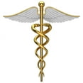 thumbnail image 2 of Golden Caduceus Medical Symbol Wall Decal by Wallmonkeys Peel and Stick Graphic (24 in H x 24 in W) WM7791, 2 of 4