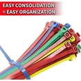 thumbnail image 4 of Kdar AC11SD100 11.8 in. Standard Duty Cable Ties, Assorted Color - Pack of 100, 4 of 5