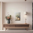 thumbnail image 4 of ZHONGYUTONG Farmhouse Daisy Wall Art Rustic Floral Canvas Prints Vintage Country Flower Pictures for Kitchen Bathroom Wall Decor Framed (12.00" x 18.00"), 4 of 5