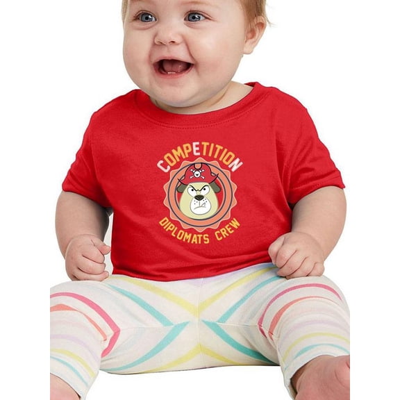 Cute Bulldog Pirate Wax Seal T-Shirt Infant -Image by Shutterstock,  12 Months