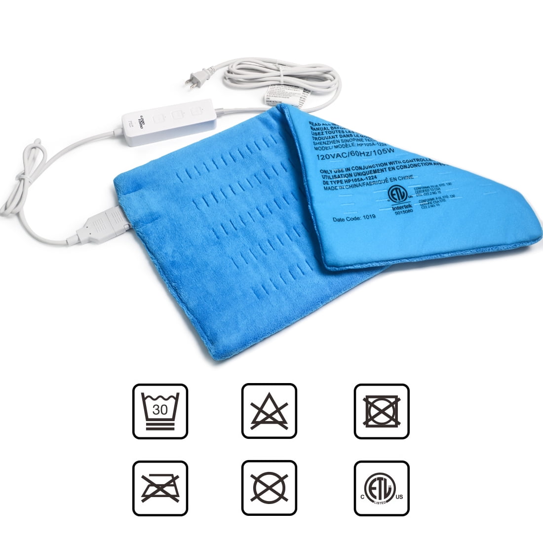 Heating HB Pad for Back/Waist/Abdomen/Shoulder/Neck Pain and Cramps