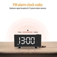thumbnail image 4 of Radio Digital con Cargador USB Regulador de Intensidad Proyector Alarma LED Batería Radio Dormitorio Luz blanca, 4 of 9