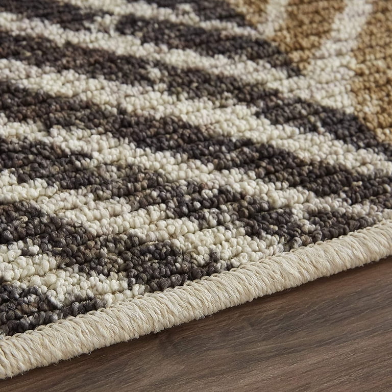 Mohawk Home Heritage Nakoda Neutral Transitional Geometric Printed