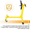 thumbnail image 2 of Kojem Rotating Engine Stand 1000 LBS Auto Truck Motor Hoist Dolly Mover Jack with Caster Wheels 360 Degree Rotating Head Caster Wheels Adjustable Arms Auto Repair Rebuild Jack - Yellow Finish, 2 of 11