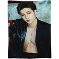 thumbnail image 3 of Stray Kids Bangchan Blanket Ultra-Soft Micro Fleece Blankets Throw Blankets Decoration Gift for Decor Home Sofa,Office,Dormitory Bed car Camp Couch All Seasons, 3 of 6