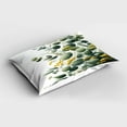 thumbnail image 2 of Ambesonne Eucalyptus Leaves Pillow Sham, Round Leaf Branch, 26" X 20", Mustard and Peacock Green, 2 of 2