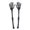 A001- Black, variant on Halloween Skeleton Decorations 12 Inch Black Plastic Skeleton Stakes Outdoor Halloween Decorations Yard Spooky Halloween Props for Lawn Graveyard and Party 2 Pack