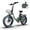 L20-Green, variant on GOKEEP Folding Electric Bike for Adult, 52V 13Ah Removable Battery, 20" Fat Tire & Front Suspension Electric Bicycles, 7-Speed Commuter Ebike, UL2849, Black