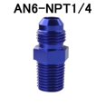 thumbnail image 1 of Male AN6 to 1/2 NPT 1/4 NPT 3/8NPT M10*1.5 M20*1.5 Straight Adapter Flare Fitting auto hose fitting Male Oil Cooler Fitting~2576, 1 of 1