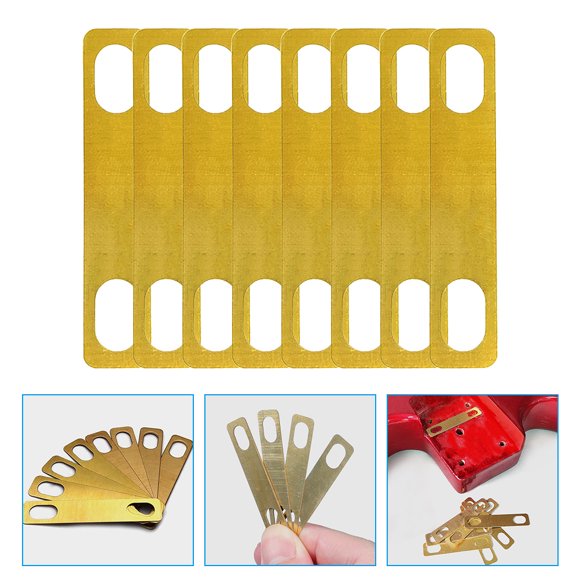 EXHUMKY 8Ud Guitarra Cuello Reemplazo Junta Latón Accesorio Para Instrumento Musical