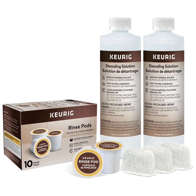 Kit de mantenimiento Keurig Brewer con solución desincrustante y filtro