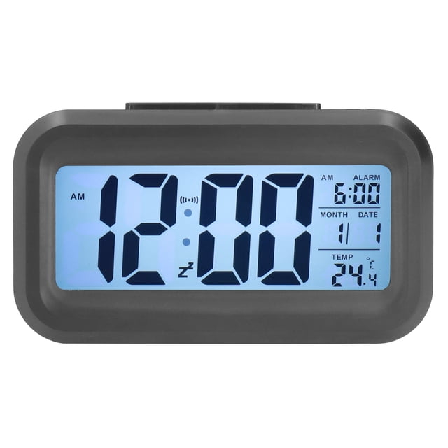 Alarm Clock, Electronic Night Light LED Alarm Clock LED Large Display For Bedroom For Office For Home White,Black