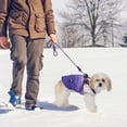thumbnail image 7 of Pet Warm Jacket,Winter Waterproof Dog Coat with Zipper, Dog Vest Harness for Small Medium Dogs,Purple,XXL, 7 of 7
