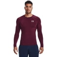thumbnail image 3 of Camiseta Under Armour Armour HeatGear Compression para hombre, color granate, 3 of 7