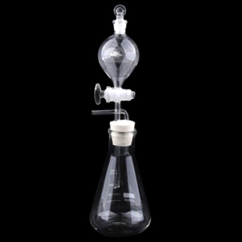 Citystores Glass Conical Flask Separatory Funnel Stopper Lab Gas