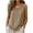 42# Khaki, variant on Women's Sleeveless Linen Tops Casual Round Neck Pleated Front Tops Loose Fit Lightweight Cotton Blend Tees Khaki S
