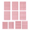 thumbnail image 2 of 1 set Food Grade Silicone Molds Fondant Molds For DIY Cake Decoration Chocolate Candy UV Resin & Epoxy Resin Jewelry Making Plastic Dropper Pink, 2 of 8