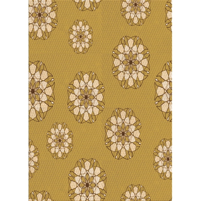 Ahgly Company Tapis d'Intérieur Rectangulaire Transitionnel Orange Lavable à la Machine, 8 Pieds x 12 Pieds