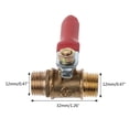 thumbnail image 6 of 1/4" BSP Lever Handle Brass Pipe Ball for Valve for Water, Oil and Gas Fluid, 6 of 6