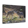 thumbnail image 2 of Coyote Couple Coyote Troop Print Animal Wall Art Wildlife Canvas Prints Wall Art Ready to Hang Unframed, 2 of 18