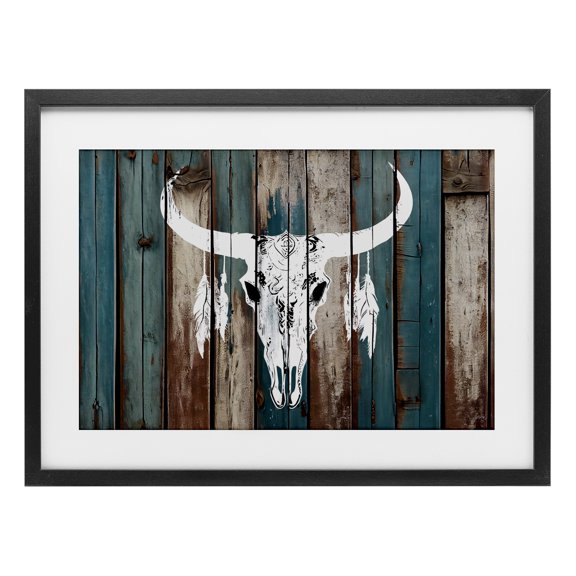 Stupell Industries Rustic Lodge Rustic Weathered Guardian Black Framed Print Under Glass, 20 x 14, by Titan Turner
