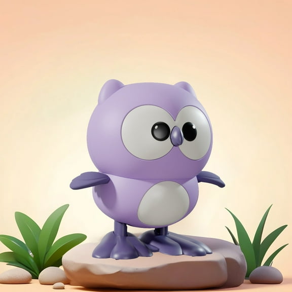 Wind Up Jumping Owl Toy, Clockwork Mechanical Bird, Fun Running Moving Toy, No Battery Needed, Educational STEM Toy, Gift For Kids, Hand-Eye Coordination