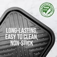 thumbnail image 3 of NutriChef Non Stick Oven Crisper Pan - Heavy Duty Carbon Steel Baking Tray w/ Perforated Holes for Even Airflow - Bake Fries, Pizza, Frozen Snacks, & More - Dishwasher Safe, Black, 3 of 6