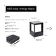 thumbnail image 4 of Faro de columna solar LED Lámpara de pilar con energía solar Lámpara de pared impermeable para exteriores para patio, paisaje, jardín 10CM, 4 of 8