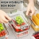 thumbnail image 5 of Xihbxyly Caja para Mantener La Frescura Del Refrigerador, Almacenamiento de Alimentos Que Ahorra Espacio, Diseño Apilable, Organizadores de Plástico Transparente, Organizador para La Despensa de La C, 5 of 7