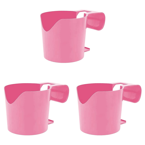 Portavasos para Piscina Sin Perforaciones Estante Almacenamiento Soporte Reutilizable () Rosa