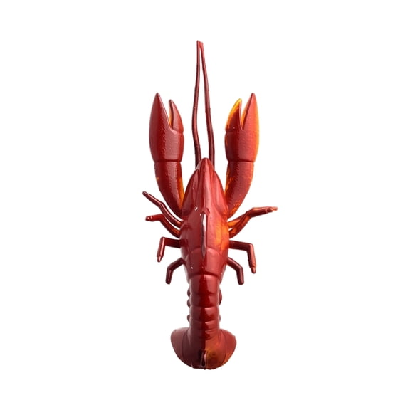 Soft Crayfish Fishing Lure 2.8 Inch 0.42 oz, Lifelike Crawfish Bait with Hook for Bass, Weedless Soft Plastic Crayfish for Freshwater, Deep Red