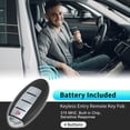 thumbnail image 2 of CWTWB1U840 315Mhz Reemplazo de control remoto de entrada sin llave para Nissan Sentra Versa 2013 2014 2015 2016 2017 2018 2019 285E3-3SG0D 285E33SG0D 46 Chip 4 Botones, 2 of 7