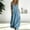 D-Blue, variant on Women Dresses Long Sleeveless Dress With Pockets Oversized Loose Fit Denim Pinafore Romper V Neck Dresses Casual Wear M White