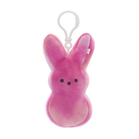 PEEPS® Pink Bunny Plush Backpack Clip Toy for Easter