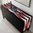 thumbnail image 5 of Red Black Grey Table Runner 120 Inches Long, Moire Modern Artwork Abstract Kitchen Coffee Dining Table Decoration for Home Party Birthday Wedding Home Decor 13x120 Inches, 5 of 8