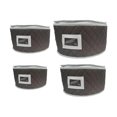 thumbnail image 3 of Juego de almacenamiento de China, organizador de platos, almacenamiento de platos con protectores de fieltro, carcasa dura, taza, plato, tazón, bolsa Gris, 3 of 9