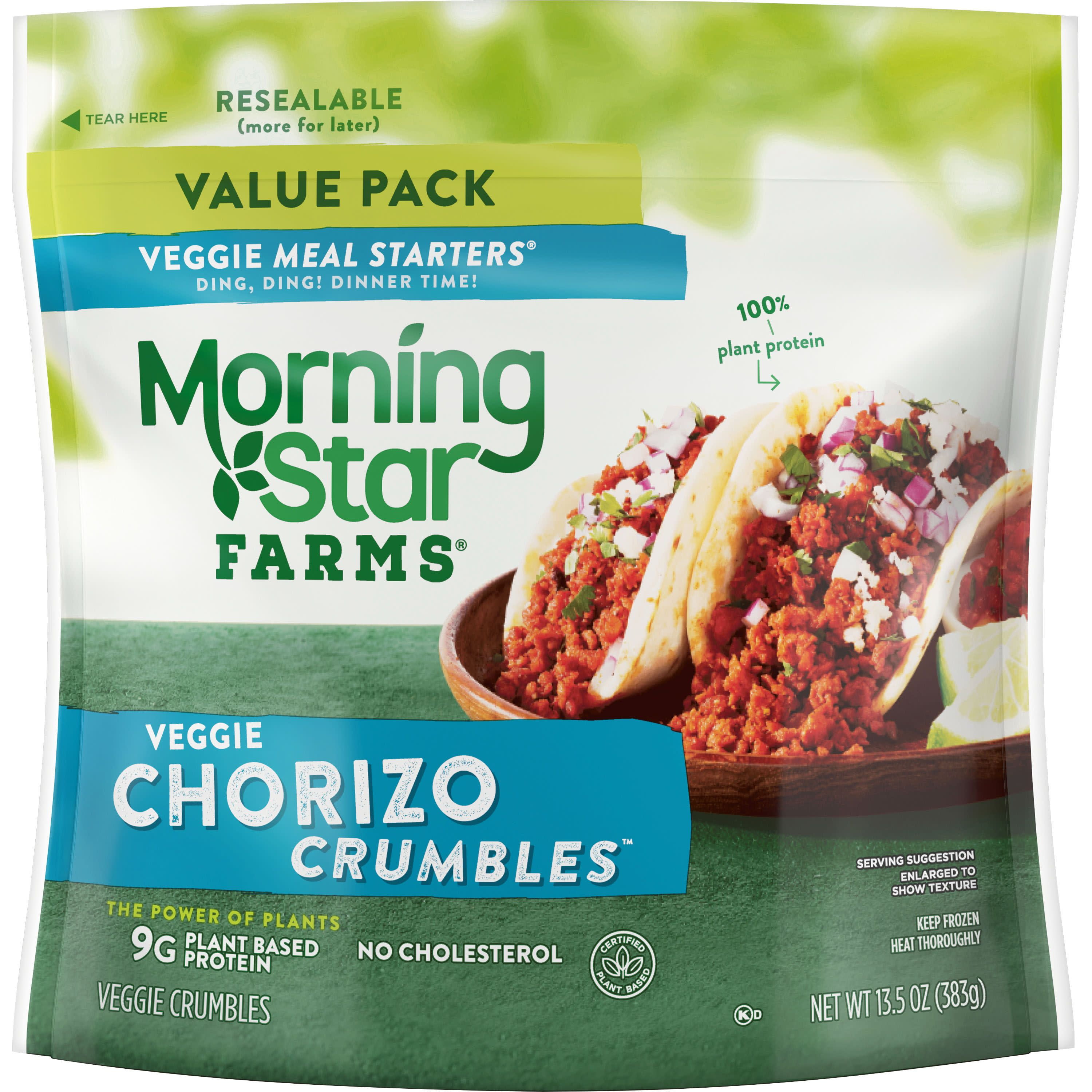 MorningStar Farms, Veggie Meal Starters Crumbles, Chorizo, Value Pack