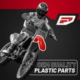 thumbnail image 6 of Polisport Motocross (MX) Replica Plastic Kit for Honda CRF 250R (2008) Dirt Bike – OEM Quality, Durable, Flexible & Perfect Fit – Red/White, 6 of 9