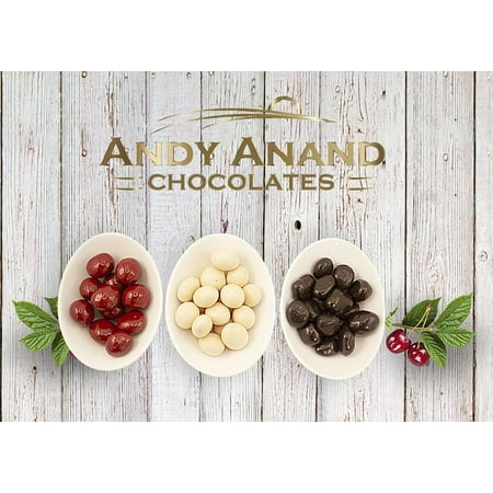 Divine Dark Chocolate - Andy Anand Chocolate Coated Cherry Bridge of Dark, Milk & White Chocolate Gift Boxed & Greeting Card, Delicious Succulent & Divine, Birthday Anniversary Christmas Holiday Fathers Day (1lbs)