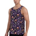 thumbnail image 2 of KLL Lavender Flowers Print Men's Muscle Gym Workout Stringer Tank Tops Bodybuilding Fitness T-Shirts Tank Tops Men-X-Large, 2 of 7