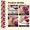 thumbnail image 5 of Vintage Floral Contact Paper Peel and Stick Wallpaper Romantic Burgundy Pink Distressed 17.7in x 9.8ft Self Adhesive Removable Wall Paper for Nursery Bedroom Cabinets Drawers, 5 of 8
