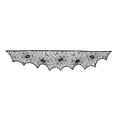 thumbnail image 2 of Aoznliie Halloween Fireplace Cover, Black Lace Spiderweb Mantel Scarf for Fireplace Decor, 79x20 inch Gothic Halloween Decor for Mantel, Black, 2 of 6