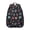 Black Dog Paw, variant on Bichon Dog Purple Florals Backpack for School,Cute School Bag,Schoolbag with Adjustable Shoulder Straps & Padded Back,15.3"x11"x7.1".