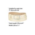 thumbnail image 3 of INSPIRE CHIC Ladies Skinny Belts PU Casual Shiny Waist Belt for Dress Jeans Single Pin Buckle Golden, 3 of 4