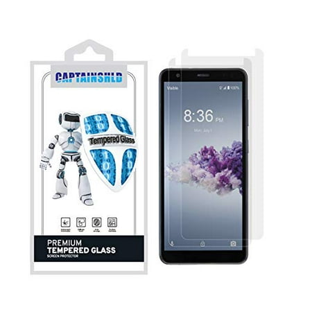 (2 Pack) CaptainShld for ZTE Gabb Z2 Screen Protector Tempered Glass, Anti Scratch, 9H Hardness, Bubble Free
