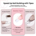 thumbnail image 4 of Puntas para uñas Beetles Tipex Instant Apex 512 unidades cuadradas medianas, 4 of 6