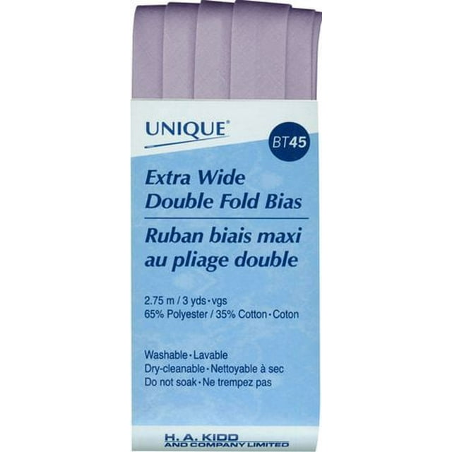UNIQUE Extra‑Wide Double‑Fold Bias Tape, 15 mm × 2.75 m